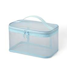 1pc Makeup Bag Handheld Single/Double/Triple Layer Mesh Cosmetic Bag, Large Capacity Toiletry Bag, Portable Makeup Organizer, Multi-Functional Compartment - Multicolor - View 27