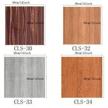 40 Pcs/60 Pcs 3D Wood Grain Vinyl Floor Tiles, 11.7Inch*11.7Inch Peel And Stick Self-Adhesive Flooring, Waterproof Wear-Resistant Non-Slip DIY Floor Tiles, Easy To Install For Kitchen, Bathroom, Living Room, Dining Room And Furniture Renovation - 多色 - 查看 4