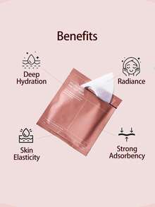 4/1 Collagen Deep Moisturizing Facial Mask, Overnight Moisturizing Hydrogel Facial Mask, Anti-Wrinkle & Lifting, Deep Hydration, Overnight Facial Mask, Pore Tightening, Improve Elasticity - Pink - View 4