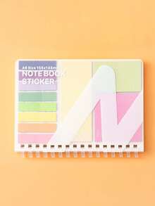 5pcs/1pc Multi Functional Note Pad Combination Sandwich Notebook With Adhesive Ins Style Index Sticker, Soft Wire Circle, Horizontal Line, Loose Leaf Notebook - one-size - View 15