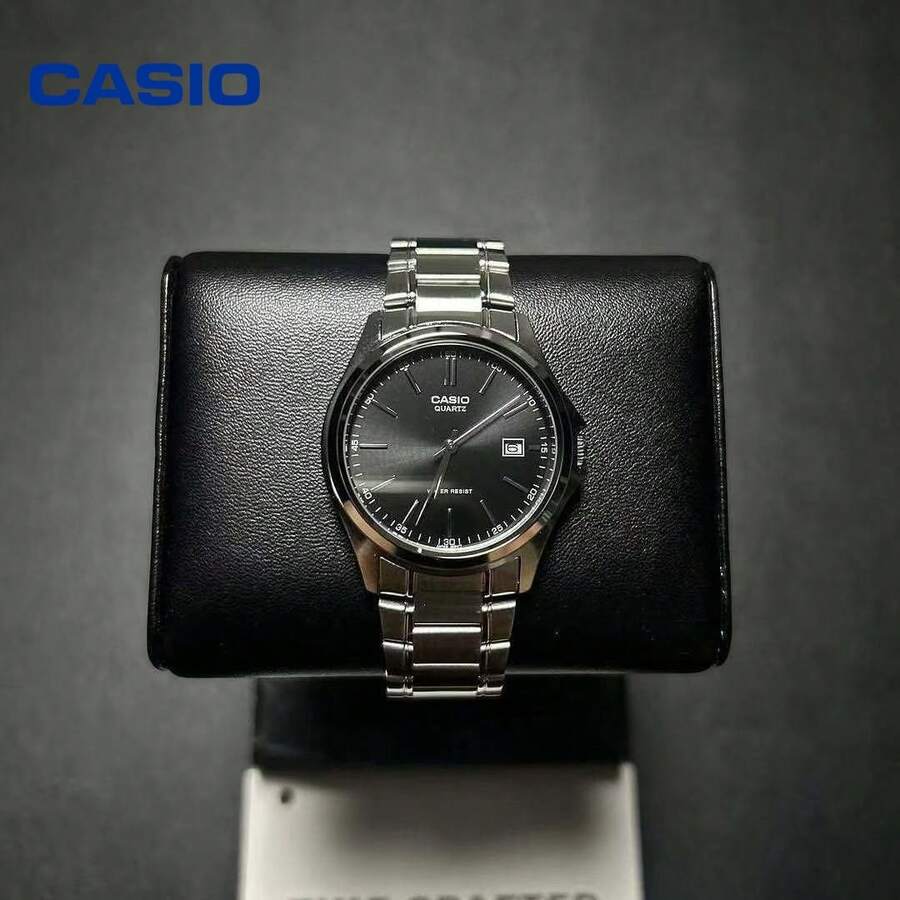 Casio Elegant Business Men's Quartz Watch, Steel Band Date Waterproof Design, Versatile Work Commute Style - one-size - View 1