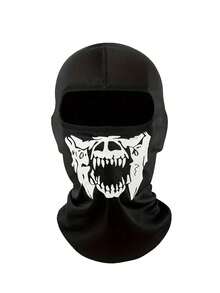 1pc Creative 3D Unisex Funny Horror Face Head Cover, Breathable Sun Protection Full Face Mask, Suitable For All Seasons, Outdoor Running, Cycling, Fishing, Hiking - Multicolor - View 6