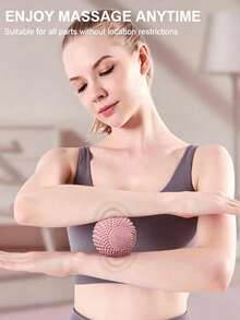 Multifunctional Spiky Surface Trigger Point Massage Ball, Durable Tension Relief Roller, Portable Magnetic Therapy Tool For Fitness Enthusiasts, Suitable For Pre-Workout Warm-Up, 7cm Hard TPE, Applicable For Neck, Back, Hands, Feet, Fitness Yoga Recovery, Home Workout - Multicolor - View 2