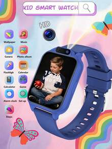 Jam Tangan Pintar Anak dengan Fitur Panggilan, Notifikasi Pesan, Kalkulator, Fungsi Olahraga, Kontrol Kamera, Pemutar Musik, Informasi Cuaca, Berbagai Mode Olahraga, Harga Terjangkau, Hadiah Sempurna - MultiWarna - View 10