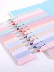 18/12/6pcs Fluorescent Highlighters, Marker Pens, Soft Tip Diary Pens, Creative Handmade Scrapbook DIY, Suitable For DIY Scrapbooking And Back To School Season. Anti-Smudge, Anti-Bleeding, Also Suitable For Bible Study And Journaling, Suitable For Office, Perfect Back To School Supplies And Gifts - Random Color - A - View 9
