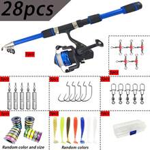 Beginner Fishing Rod Set, Telescopic Fishing Rod With Reel And Full Accessories, Pre-Tied Kite Fishing Rig, Complete Fishing Line Set - Set - View 16