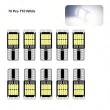 10入 T10 C5W LED燈泡 194 168 汽車儀表板車頂閱讀燈 車牌燈 停車燈 12V 車用指示燈 LED汽車燈泡 - 26SMD - 查看 10
