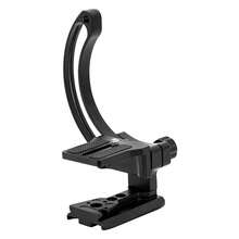 Aluminum Alloy Camera Lens Support Bracket Semi-Circular Ring Horizontal Vertical Quick Switch Mount For DSLR Camera Tripod Stabilizer - View 1