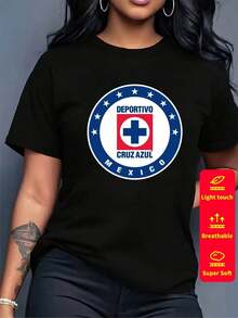 Men's Cotton Short Sleeve Summer T-Shirt Black/White/Red/Blue/Green Round Neck Short Sleeve Bera Mexican National Football Team Basic Men's T-Shirt 100% Cotton Short Sleeve Basic - 紅色 - 查看 1