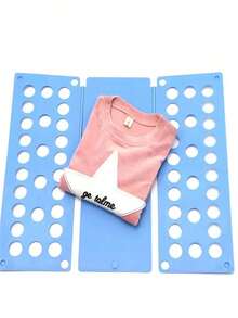 1 Adjustable Plastic Clothes Folding Board - A Simple And Quick Multi-Hole Clothes Folding Organizer, Suitable For Home Storage, And Also As A Gift For Back-To-School Season, Halloween, Christmas, And Other Holidays. - View 5