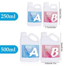 SMI Fine Resina epoxi, resina AB cristalina, sin burbujas y resistente al amarilleamiento, resina de colada autonivelante para joyería, manualidades y moldes - transparente - Ver 4