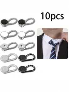 2/5/10pcs Men's Dress Shirt Collar Extenders | Comfortable Tie Extenders, Suitable As A Gift, Non-Textile Material - Mixed Colors - View 12