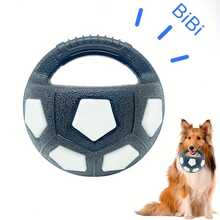 1pc/2pcs Soccer Ball Pet Vocal Toy, Durable TPR Material, 5.51inch Dog Toy With Carrying Handle, Suitable For Throwing And Dribbling, Interactive Pet Toy, Sturdy And Durable, Suitable For All Sizes Of Dogs - Multicolor - View 15