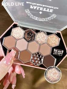 Paleta de Sombras de Ojos con Pedrería en Forma de Panal HOLD LIVE 602 - 602 - Ver 3