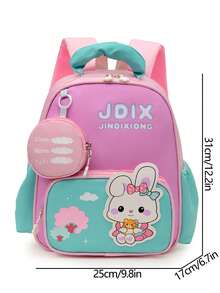 Unisex New Rabbit Backpack, Lightweight And Comfortable, Suitable For Casual Travel And School Use - Green - View 11