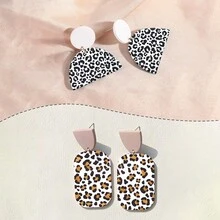 Papel de transferencia con estampado de leopardo, serie Fresh Natural, papel de impresión de arcilla polimérica, tamaño 5.82 * 3.93 pulgadas, adecuado para impresión de transferencia especial de arcilla polimérica en la fabricación de joyas y pendientes de arte DIY - A - Ver 10