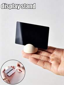 5pcs Mini Blackboard With Stand,Mini Chalkboards Desktop Menu Thickened Wooden Base Erasable Display Board Wedding Banquet Cafe Dessert Shop Product Tags Name Display(White Pen Available For Separate Purchase) - Multicolor - View 1