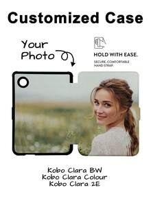 GIIPPA 1 pezzo Custodia protettiva personalizzata con foto per e-reader Kindle, con funzione di attivazione/sospensione automatica, leggera e portatile, si adatta perfettamente e protegge il tuo dispositivo di lettura, stile libro con motivo personalizzato, compatibile con Clara BW/Libra Colour/Clara Colour/Clara 2E, Paperwhite 10th/11th/12th, Kindle(Colorsoft)/10th/11th/12th e altri modelli popolari, accessori Kindle/custodia protettiva Kindle, regalo per il ritorno a scuola, regalo di laurea, custodia smart folio - Multicolore - Visualizzare 7