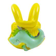 1pc 3D Dinosaur Fun Life Jacket, Kids Swimming Pool Water Play Buoyancy Vest, Back To School, First Day Of School - Yellow - View 4