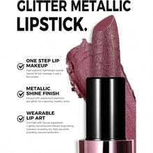 Lpiz Labial Cafe Brillo MetLico, Labiales Lustrous, Brown Lipstick Labios De Sculpted Hidratante, Frmula Cremosa Ligera y Suave para Labios Hidratados, No Pegajoso 03 GILDED COCOA - 03 CACAO DORADO - Ver 5