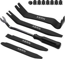 Auto Trim Removal Tool Kit,13 Pcs Car Panel Door Window Tools Kit,Auto Clip Fastener Remover Pry Tool Set-Black - White - View 9