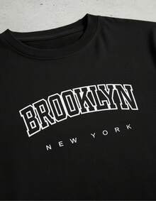 Playera Brooklyn New York Retro - Blanco - Ver 2