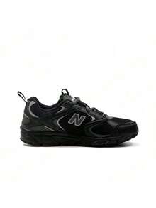 New Balance 408 復古運動 低筒跑步鞋 男女同款 黑色 - 黑色 - 查看 2