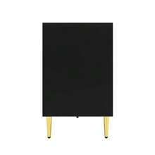 Black Sideboard (152 X 40 X 75 Cm) With A Unique Wavy Pattern, Gold Handles And Feet, Creating An Elegant Dining Space. - 黑色 - 查看 10
