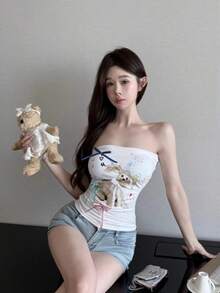 Women Tops - White - View 2