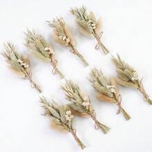 迷你人造花束 波希米亞風婚禮裝飾 男士胸花 桌上中心裝飾 蘆葦草 生日蛋糕裝飾 - HS999 - 查看 9