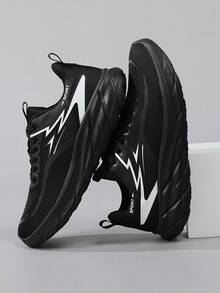 Herren 2026 Neue minimalistische klassische lässige bequeme Mode Sneaker - atmungsaktiv, stilvolle High Street Low-Top Schuhe, Schnürung, atmungsaktives Mesh, Ganzjahres-Tragekomfort, Stoffobermaterial, EVA-Sohle, leichte flache vielseitige Herren Sportschuhe, Studentenschuhe, schwarze Schuhe, Outdoor Wandern Straße Ganzjahres geeignet, leichte strapazierfähige Trainings- und Laufschuhe - Schwarz - Übersicht 3
