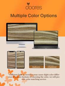DOORES 7PCS Clip In Hair Extensions 100% Real Human Hair Light Brown Highlighted Medium Blonde 14-24 Inch 115g, Remy Extensions For Clip In Human Hair With Invisible Straight - S8/60 - View 10