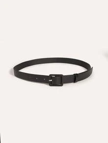 Square Buckle Belt Summer, School Fall, Autumn, Halloween - Burgundy - View 7