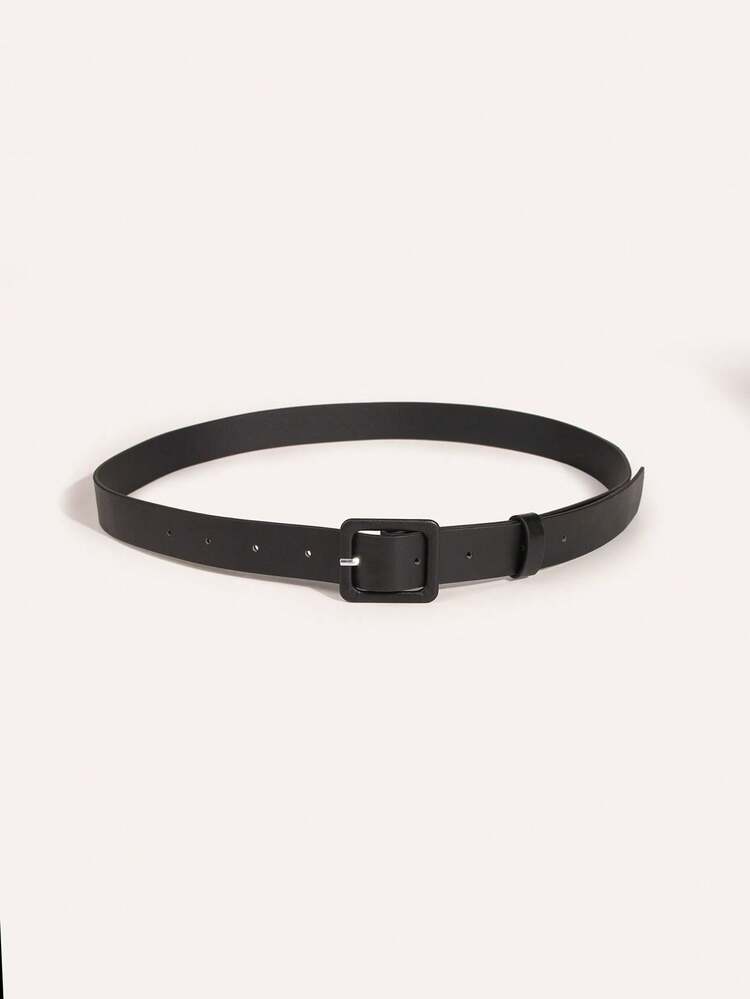 Square Buckle Belt Summer, School Fall, Autumn, Halloween - Burgundy - View 7
