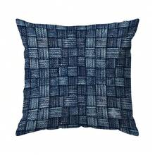 4pcs/1pc Blue Textured Abstract Pattern Pillow Covers, Without Inserts, Single-Sided Printed Pillow Covers, Suitable For Living Room Bedroom Home Decor, All Season Pillow Covers - Multicolor - View 13