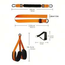 1pc Universal Heavy Duty Pull-Up Resistance Band, Adjustable Weight, Fitness Knee Support Strength Training, Can Be Used As Wall-Mounted Pull-Up Assist Band - Suspension Training Belt - View 8