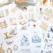 20Sheets Large Size Waterproof Dual-Material Beautiful Lady Washi PET Sticker Book Panda Stickers Set For Scrapbooking Junk Journal Planner - 20 Sheets Large Size - View 11