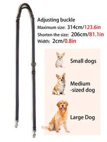 1PC Double-Layer Foam Handle Anti-Chafing 2-In-1 Dog Leash, Multifunctional Crossbody Reflective Waist-Tie Running Pet Leash, Suitable For Medium And Small Pets Outdoor Use - Multicolor - View 10
