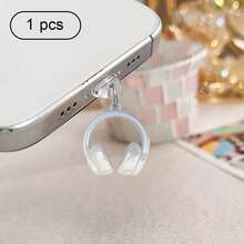 Ins Style Gradient Earphone & Phone Dust Plug, Sweet & Cool Phone Charging Port Decorative Accessory, Niche Anti-Lost Universal Hanging Charm - Multicolor - View 20