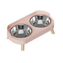 1pc Customized Pet Feeder 2-In-1 Water And Food Dispenser, Stainless Steel Non-Slip Double Bowl, Easy To Clean Multiple Color Options Pet Bowl Gift Customization Accessories - Multicolor - View 13