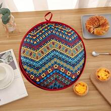 Tortilla Warmer Pouch (Multicolor, 12 Inch), Microwavable Fabric Tortilla Heater Pouch To Keep Tortillas Soft & Warm, Insulated Heat Keeper For Flour & Corn Shells, Ideal For Tacos - Brown - View 2