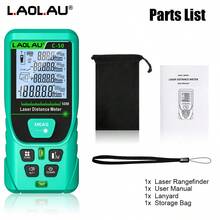 L.A.OL.A.U LAOLAU 雷射測距儀，±1mm 高精度數位測量工具，附背光 LCD 螢幕、氣泡水準儀，可測面積/體積/勾股定理，30 組數據儲存，便攜式測距儀，適用於建築、居家翻修與 DIY - 均碼 - 查看 12