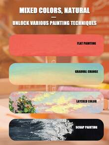 48 Farben weiche hochpigmentierte Ölpastell-Set, 36 Farben ultra-weiche cremige Textur Ölpastelle, geeignet für Studenten Kunstmalerei und Doodle-Kreationen - Sätze - Übersicht 3