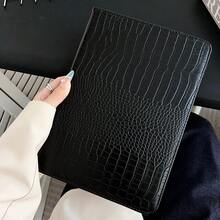 1pc Black Crocodile Texture Business Book Style Flip Cover Multi-Angle Stand Design, No Pen Slot/Card Slot Storage, Wear-Resistant PU Leather + Silicone Anti-Drop Inner Shell, Full Edge Anti-Scratch Protective Case, Compatible With IPad 10th Gen 10.9 Inch, 11 Inch Multi-Version, 10.2 Inch 7/8/9th Gen, Air6/Air7/Air8, Pro 2024, Office Commute Online Class Dedicated, Business Elegant Portable Tablet Leather Case - Multicolor - View 35