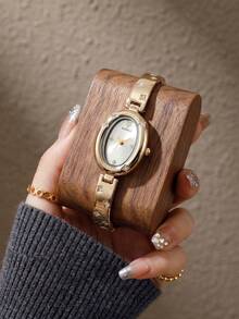 1pc/Set Teen Girls' Casual Rhinestone Quartz Watch, For Back To School & Holiday Trips, No Box - Multicolor - View 3