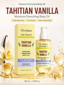 Minyak Pelembap Tubuh Vanila 100ml, Perawatan Harian Lembut untuk Kulit Tubuh, Tekstur Halus dan Menyegarkan - Multi Aroma - View 1