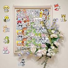 50pcs Cute Adorable Cartoon Warm Healing Animal English Graffiti Decorative Stickers For Computer And Helmet - 50 Images Of Animal - View 8