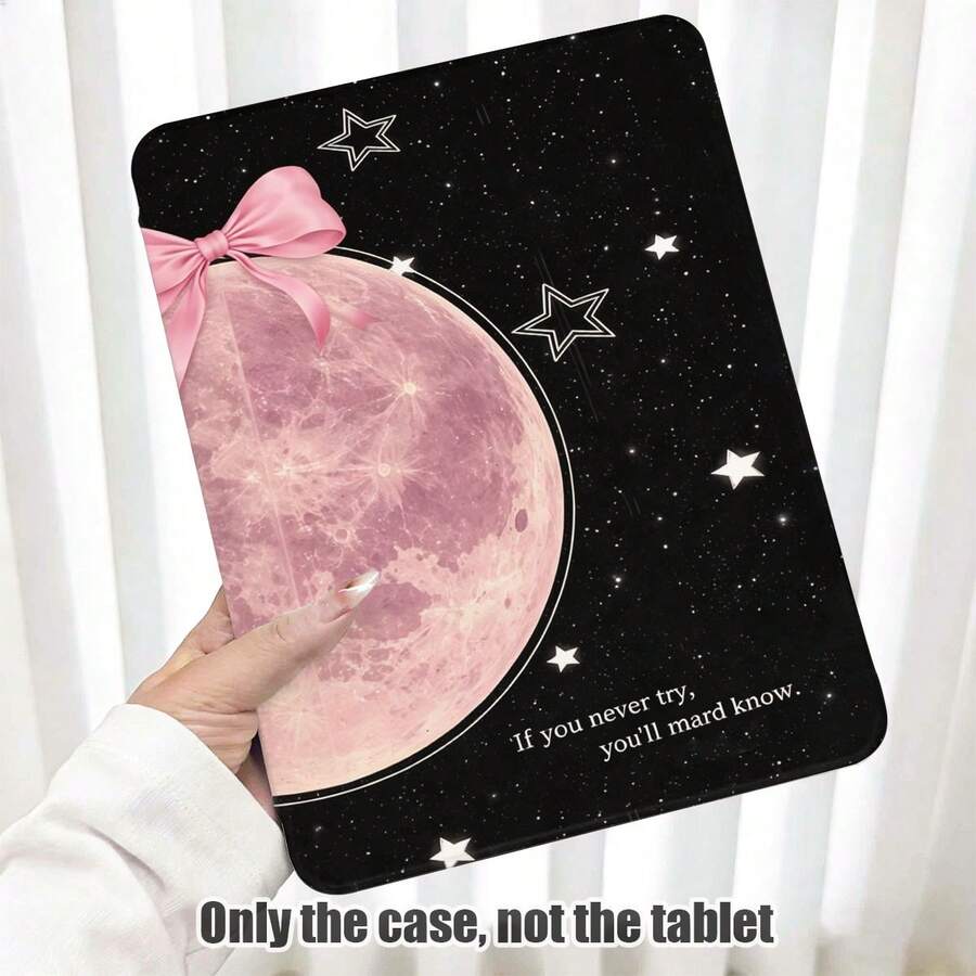1件翻蓋式桌面保護殼,附筆槽,粉色星球與星星、蝴蝶結圖案,360°旋轉支架,內建筆槽,PU皮革保護殼附支架,自動休眠/喚醒功能,相容於 Honor 8/9/10, Honor X8/X8A/X9/X8Pro/X9Pro/X9A/V8 Pro/GT 11.5inch, Matepad Pro/Matepad SE 11/Matepad 11, , , Apple 10th Gen/ 11 2025 (A16), A9/A9+/A11/S11/S10 FE+ 及其他熱門機型 - 款式2 - 查看 1