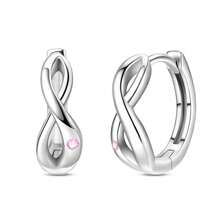 1 Pair S925 Sterling Silver Earrings, Original Bow Heart Zirconia Design, Pink Diamond Inlaid Luxury Style, Versatile For Daily Commute, Hypoallergenic Material, Showcases Sweet And Gentle Elegant, Suitable For Various Occasions, Creates An Elegant Look. - Multicolor - View 17