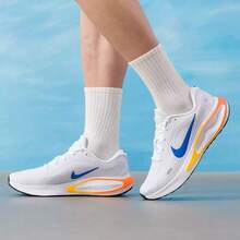 Nike JOURNEY RUN 男款新款緩震訓練運動鞋 慢跑鞋 - 白色/藍色 - 查看 4